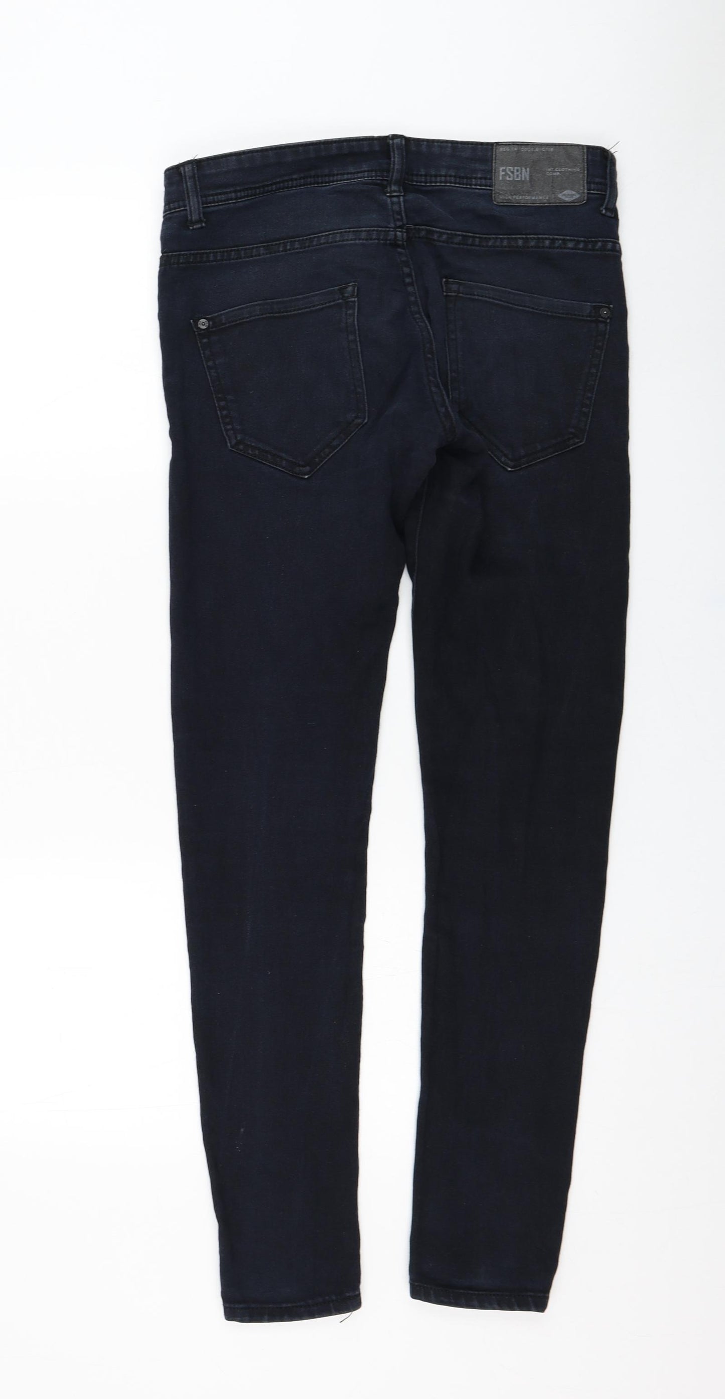 FSBN Mens Blue  Polyester Skinny Jeans Size 29 in L32 in Regular Zip