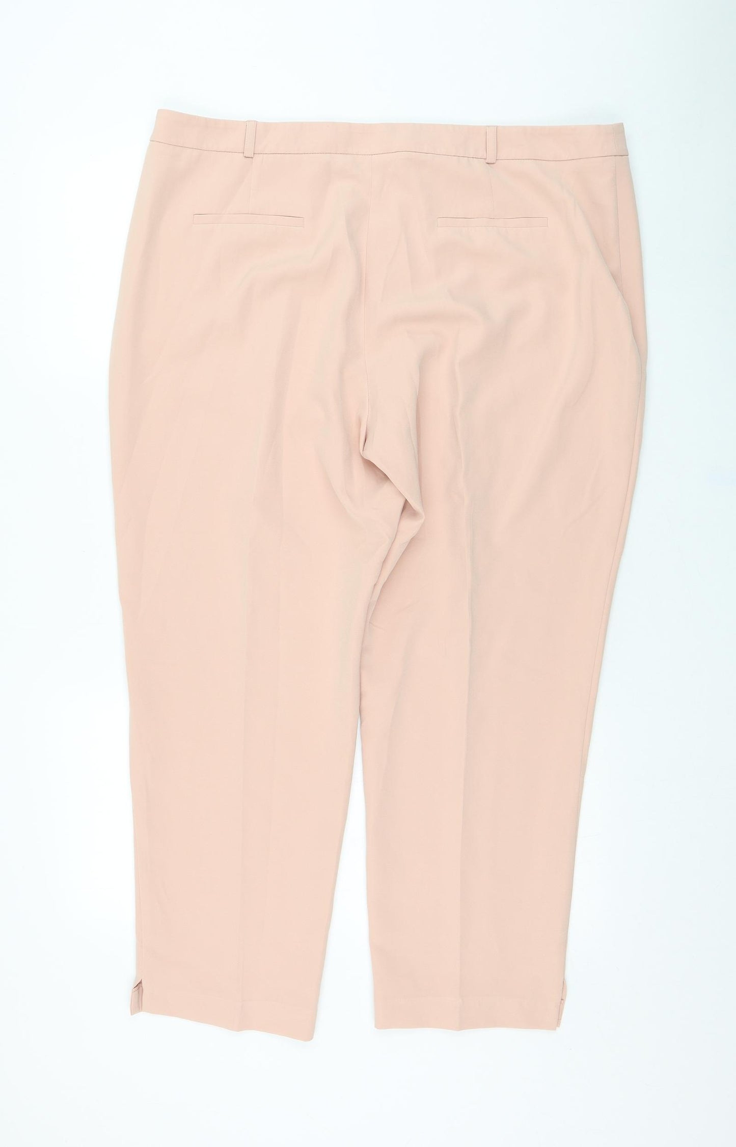 George Womens Pink  Polyester Trousers  Size 18 L27 in Regular Zip