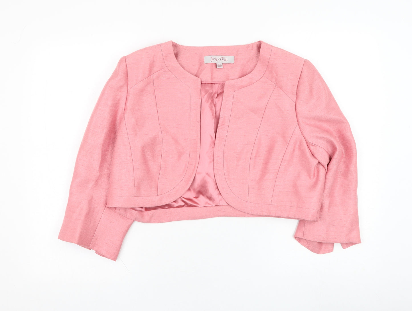 Jacques Vert Womens Pink   Jacket Blazer Size 16