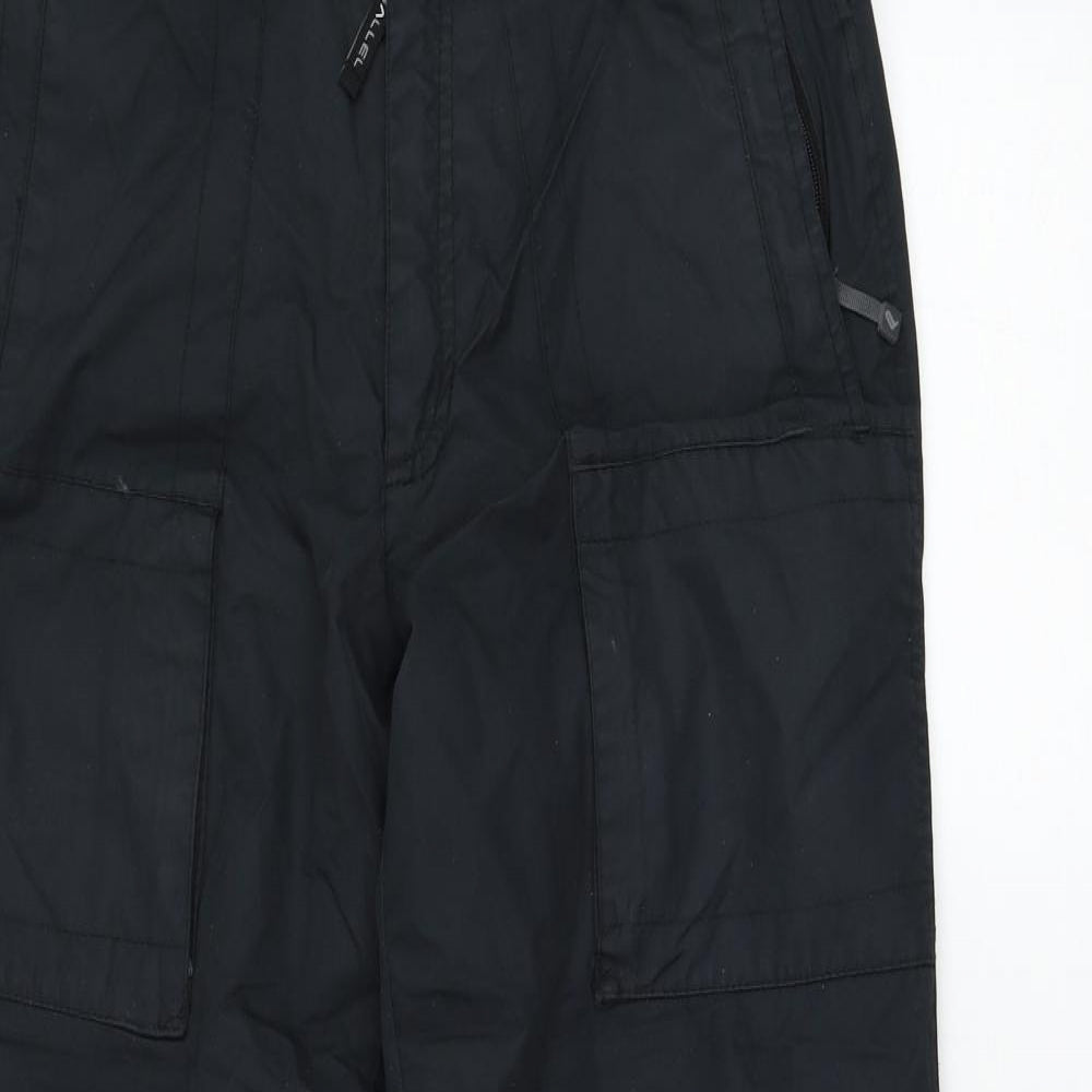 Parallel Mens Black  Nylon Snow Pants Trousers Size S L33 in Regular Zip