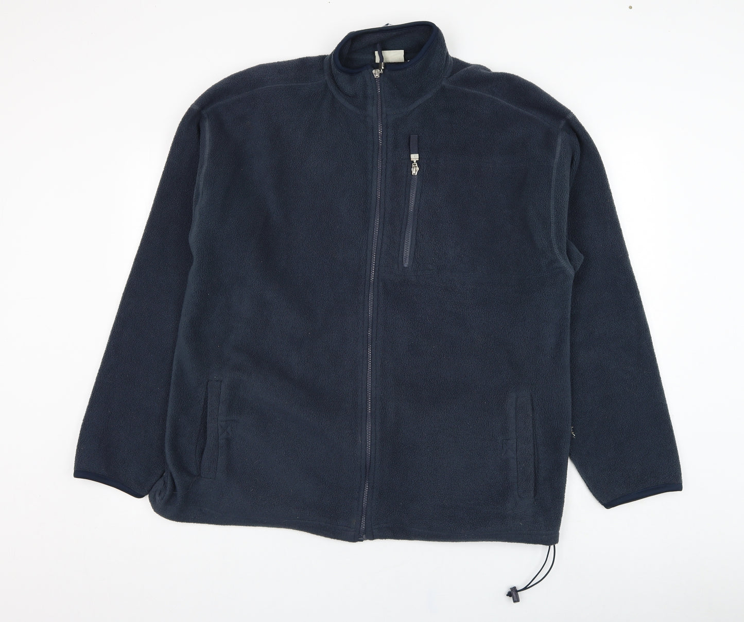 Canada Mens Blue  Polyester Full Zip Sweatshirt Size L