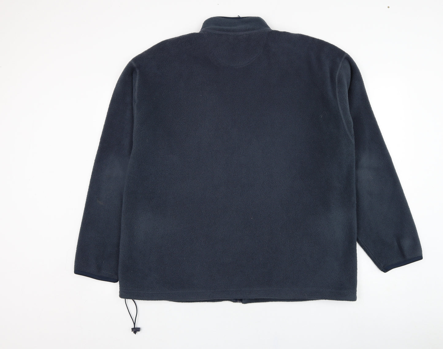 Canada Mens Blue  Polyester Full Zip Sweatshirt Size L