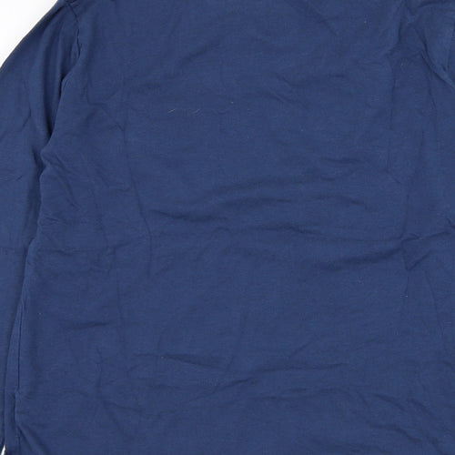 Gap Boys Blue  Cotton Basic T-Shirt Size 2XL Round Neck Pullover - Solar System