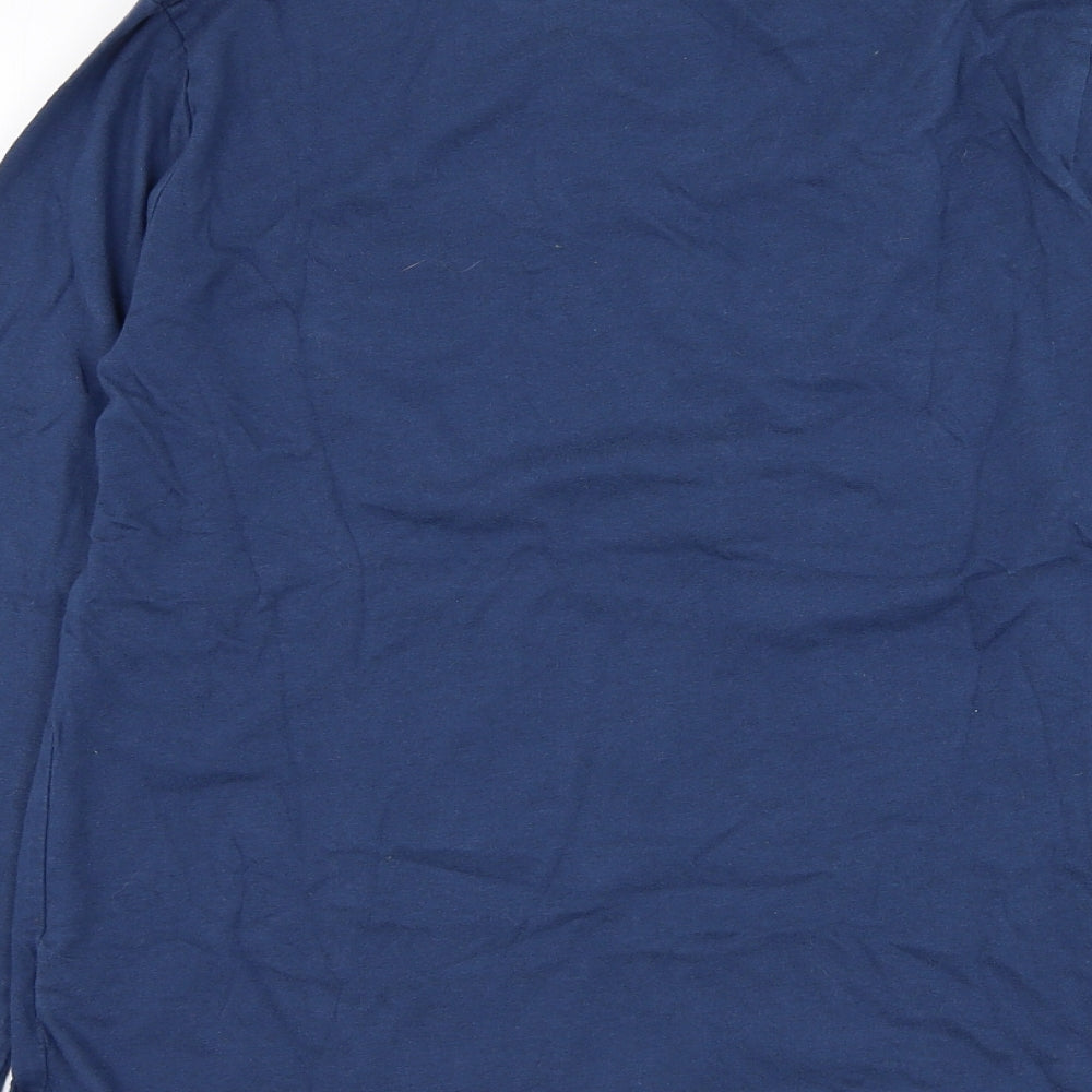 Gap Boys Blue  Cotton Basic T-Shirt Size 2XL Round Neck Pullover - Solar System