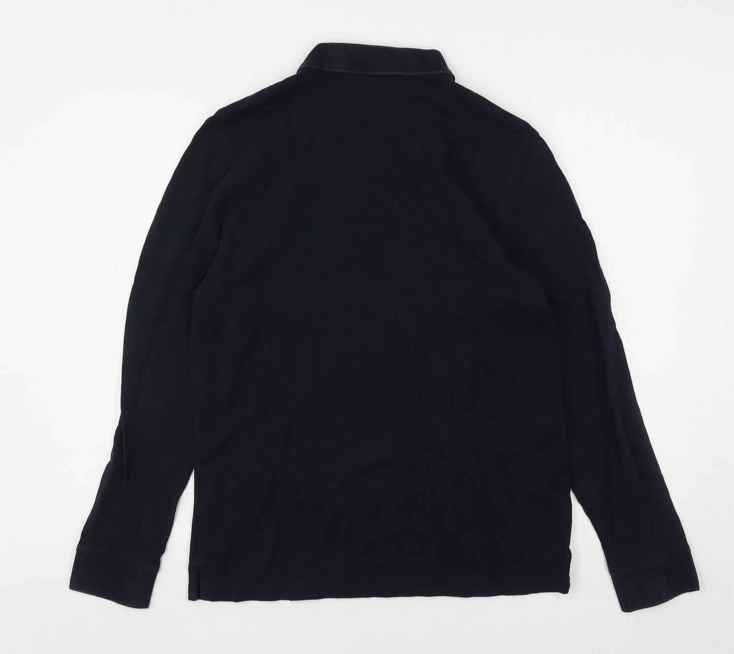 Marks and Spencer Mens Blue  Cotton  Polo Size M Collared