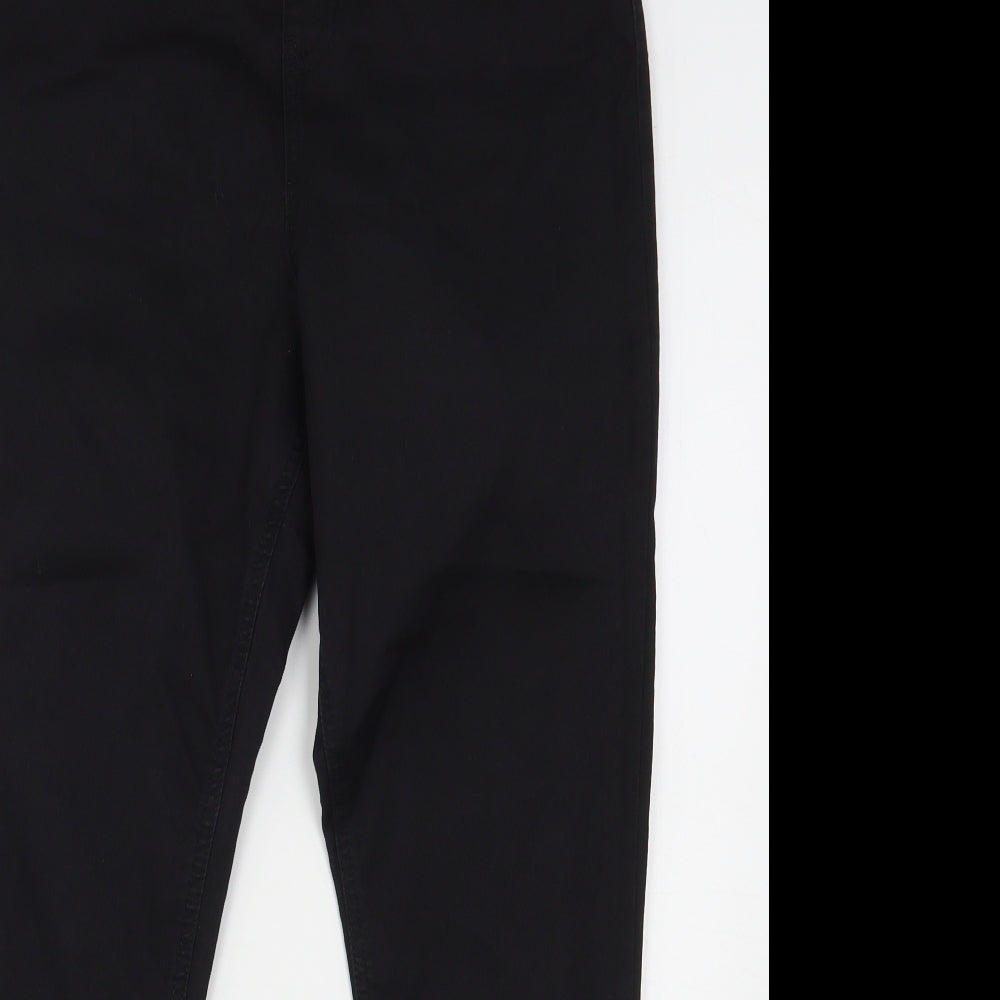 F&F Womens Black  Cotton Jegging Jeans Size 16 L27 in Regular
