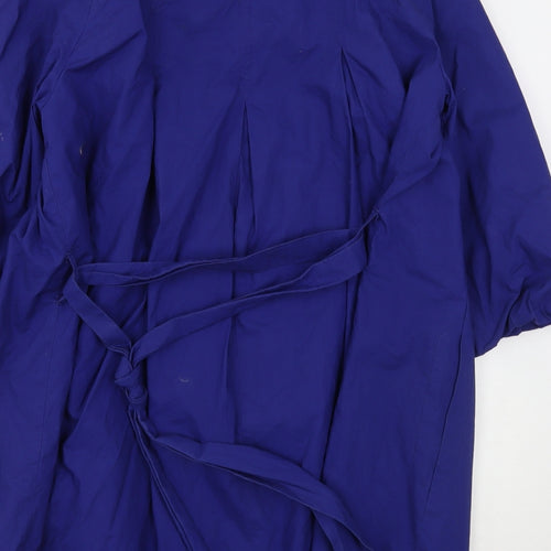 Marks and Spencer Womens Blue   Overcoat Coat Size 14