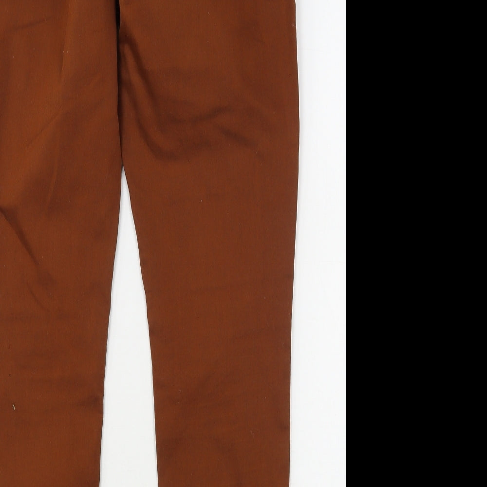 Marks and Spencer Womens Brown  Cotton Jegging Jeans Size 14 L25 in Regular
