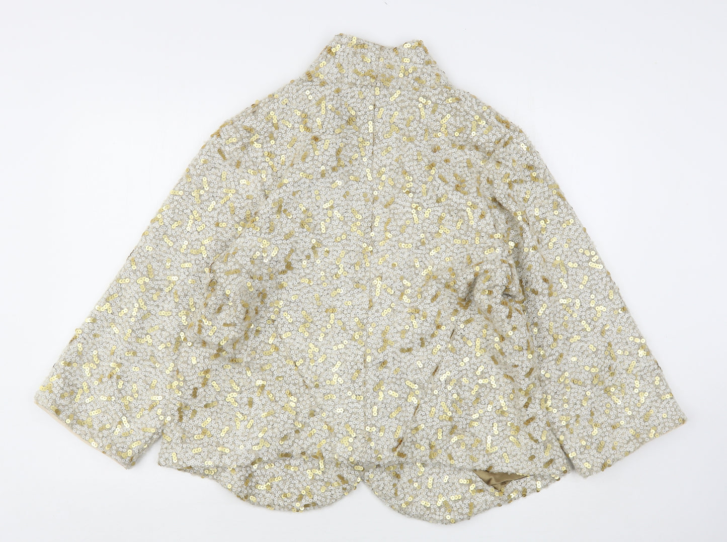 Lucy Paris Womens Gold   Jacket Blazer Size L