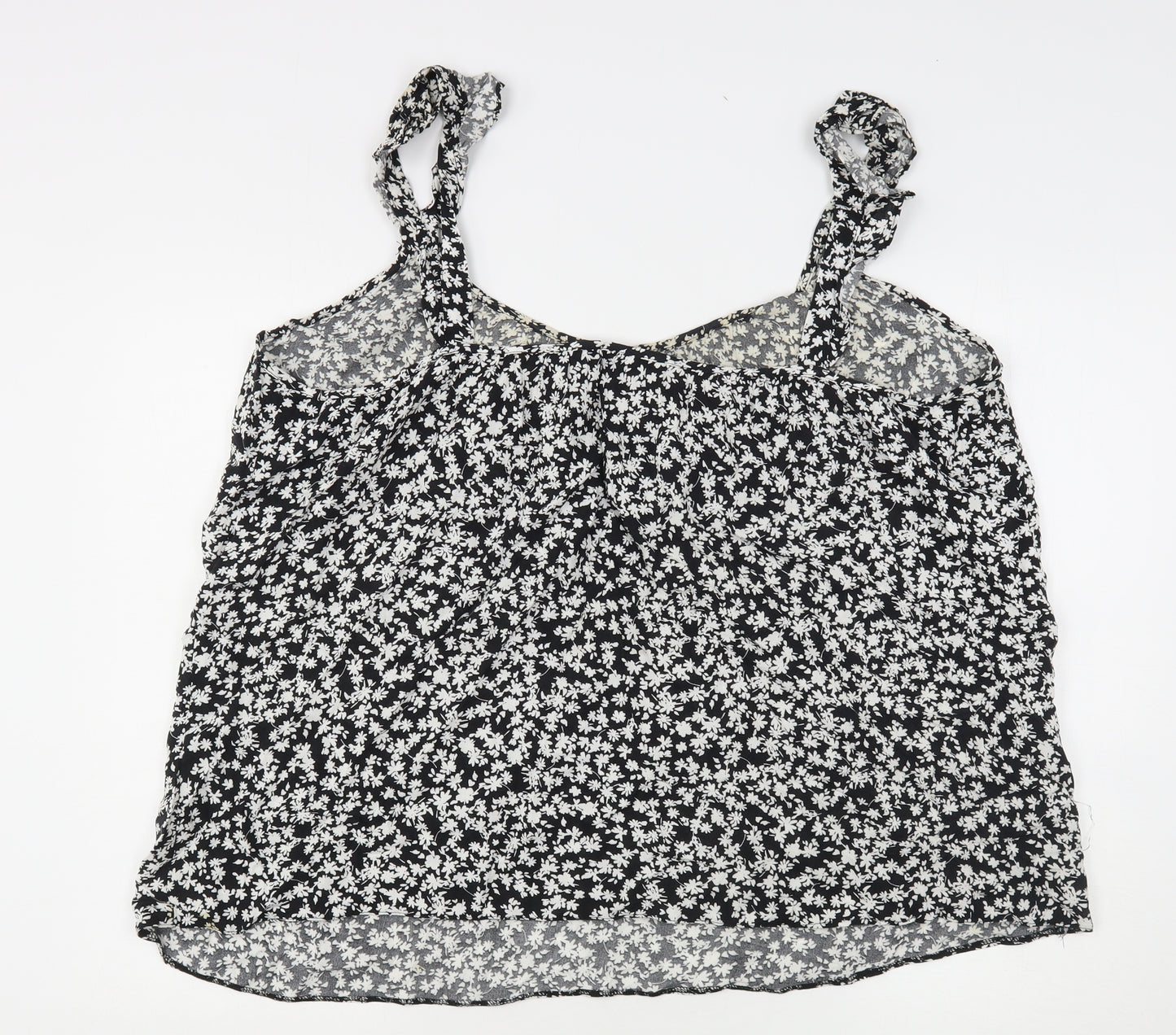 George Womens Multicoloured Floral Viscose Basic Tank Size 24 Round Neck