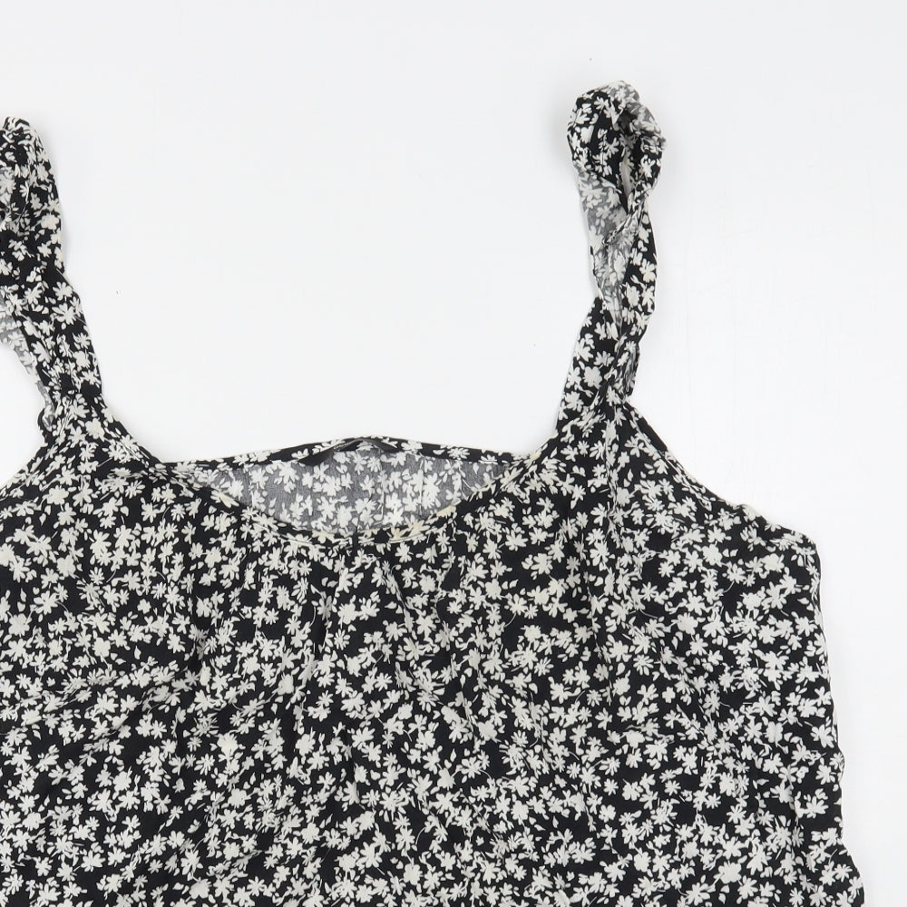 George Womens Multicoloured Floral Viscose Basic Tank Size 24 Round Neck