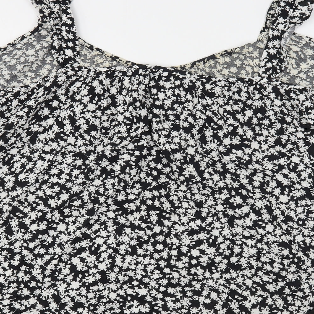 George Womens Multicoloured Floral Viscose Basic Tank Size 24 Round Neck