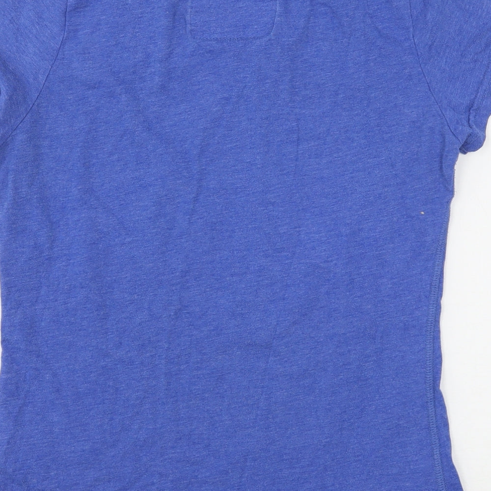 Superdry Boys Blue  Cotton Basic T-Shirt Size L Round Neck