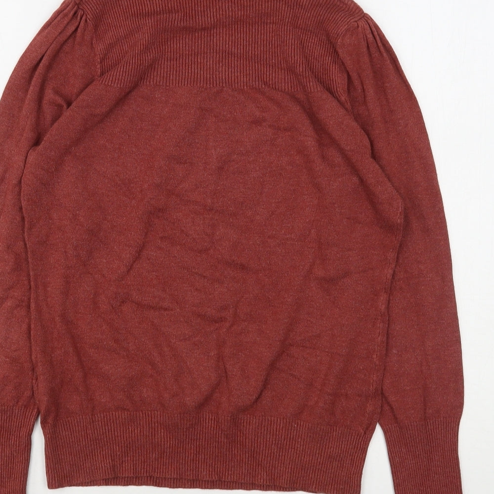 New Look Womens Brown Roll Neck  Viscose Pullover Jumper Size 12