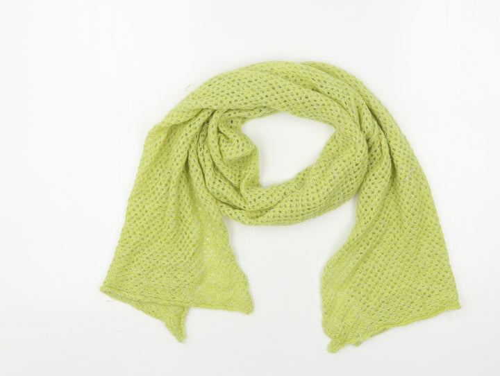 Preworn Womens Green Nylon Scarf