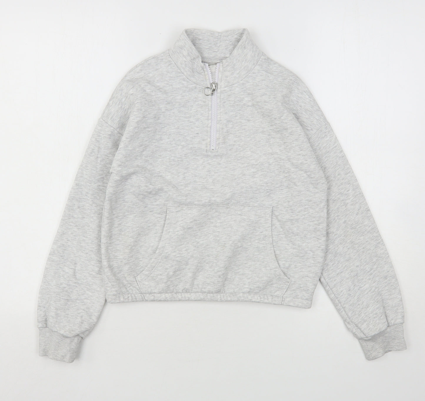 Matalan Girls Grey  Cotton Pullover Sweatshirt Size 12 Years