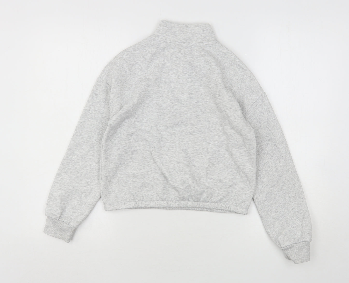 Matalan Girls Grey  Cotton Pullover Sweatshirt Size 12 Years
