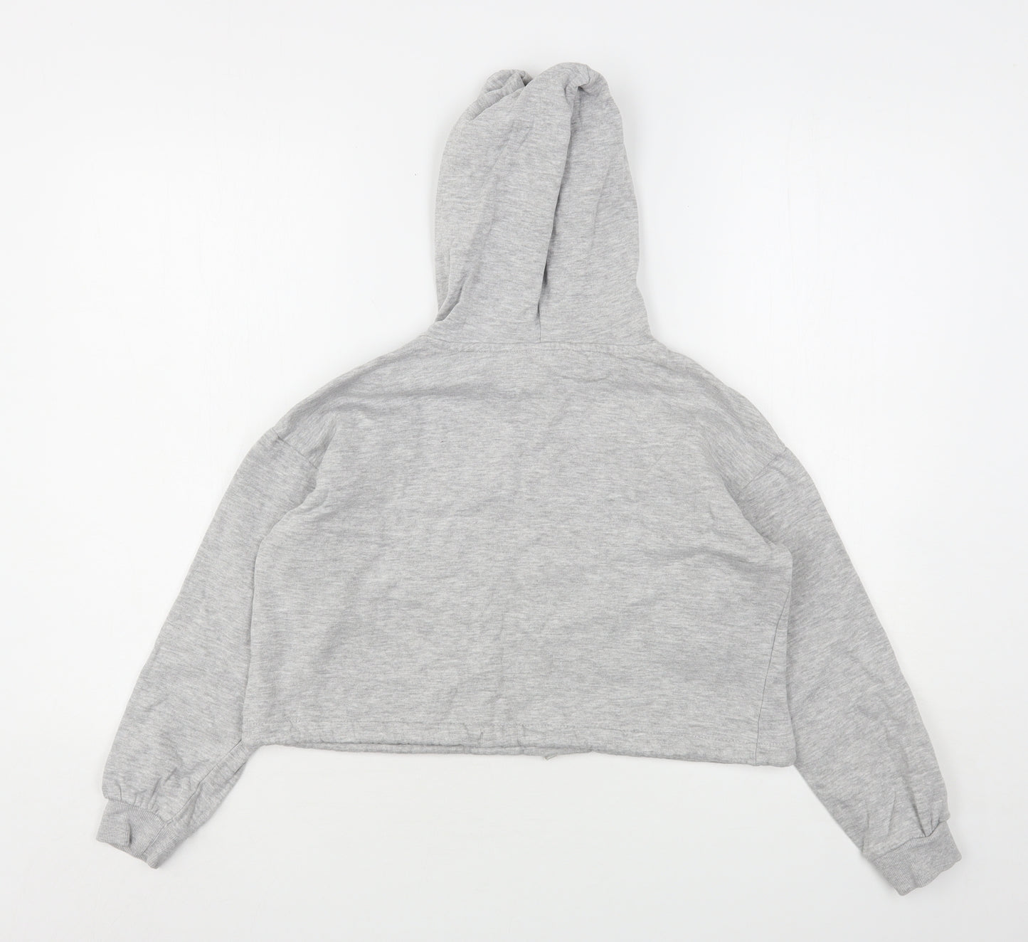 H&M Girls Grey  Cotton Pullover Hoodie Size 11-12 Years