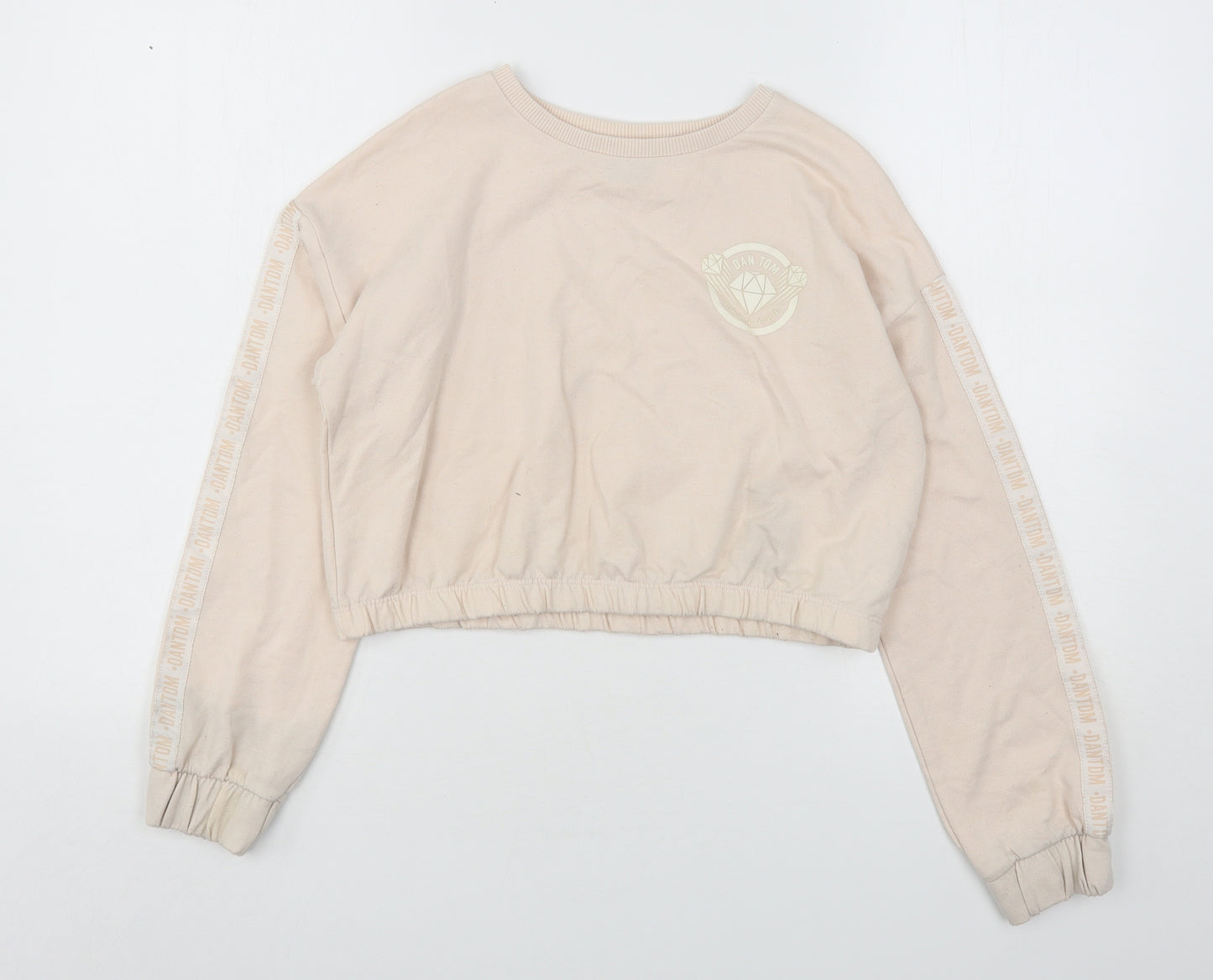 George Girls Pink  Polyester Pullover Sweatshirt Size 10-11 Years