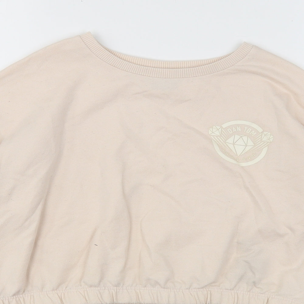 George Girls Pink  Polyester Pullover Sweatshirt Size 10-11 Years