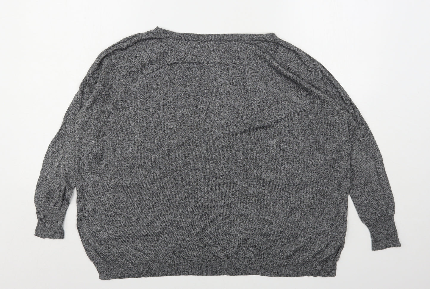 Zara Womens Grey Round Neck  Polyester Pullover Jumper Size M