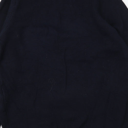 Livergy Womens Blue Round Neck  Acrylic Pullover Jumper Size M   - Christmas