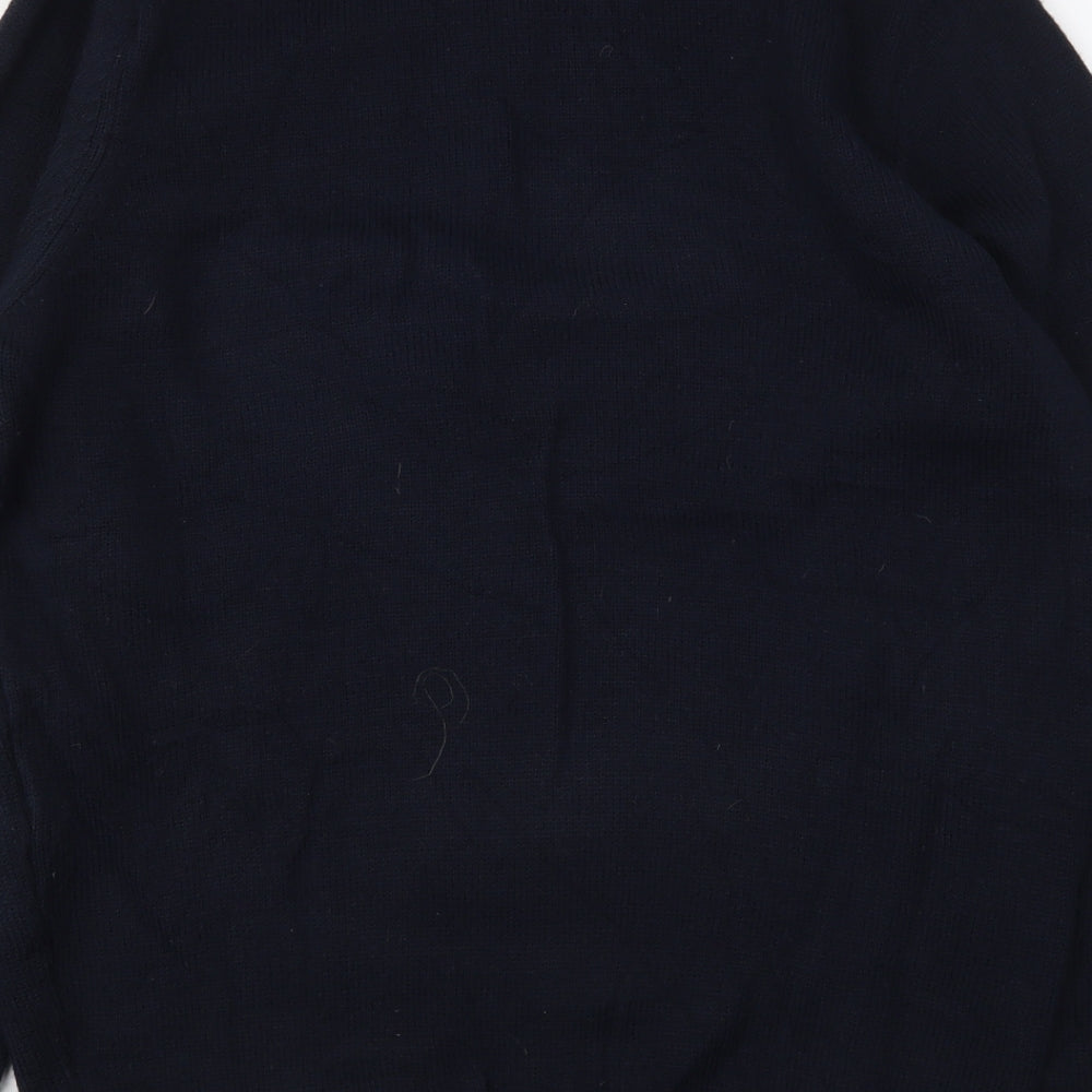 Livergy Womens Blue Round Neck  Acrylic Pullover Jumper Size M   - Christmas