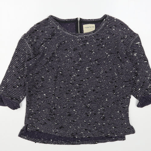 NEXT Womens Purple Round Neck  Polyester Pullover Jumper Size 10