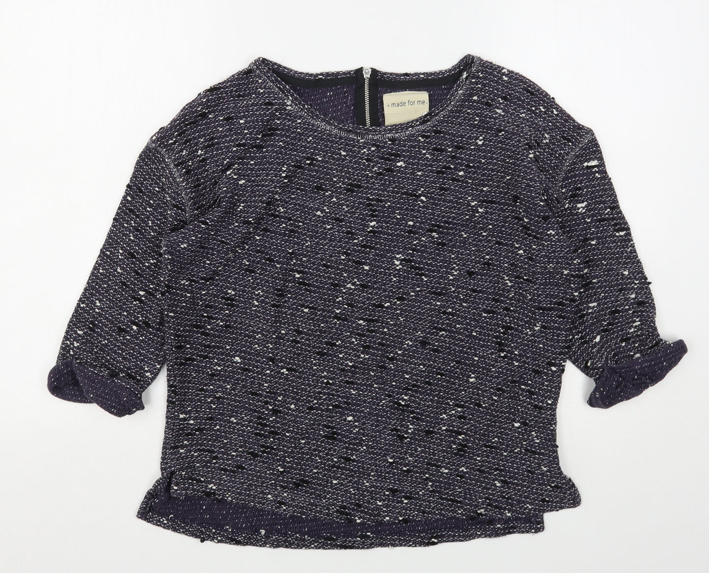 NEXT Womens Purple Round Neck  Polyester Pullover Jumper Size 10