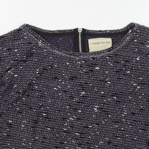 NEXT Womens Purple Round Neck  Polyester Pullover Jumper Size 10