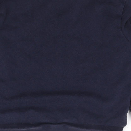George Boys Blue Crew Neck  Cotton Pullover Jumper Size 5-6 Years  Pullover