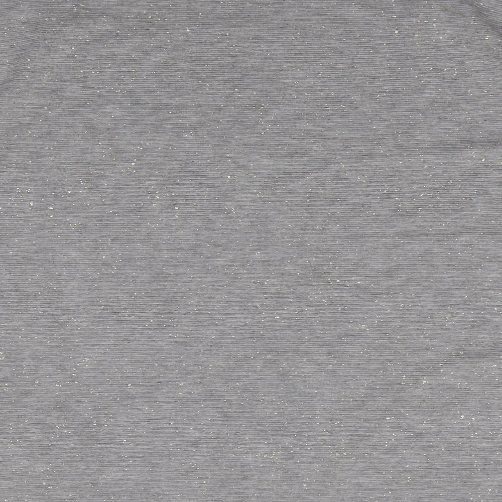 monari Womens Grey  Viscose Jersey T-Shirt Size 18 Boat Neck - Ribbed