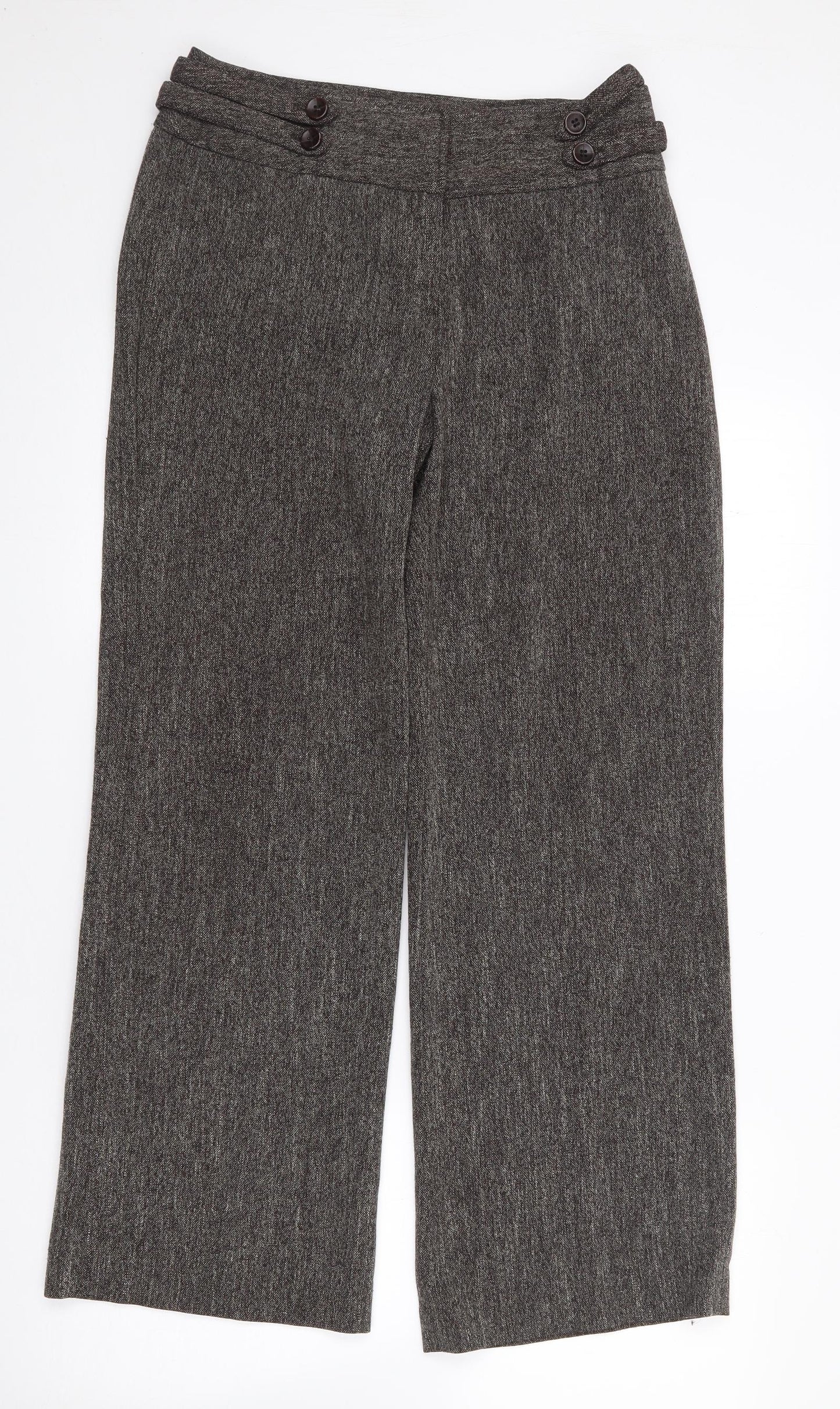 Principles Womens Brown  Polyester Trousers  Size 10 L26 in Regular Zip