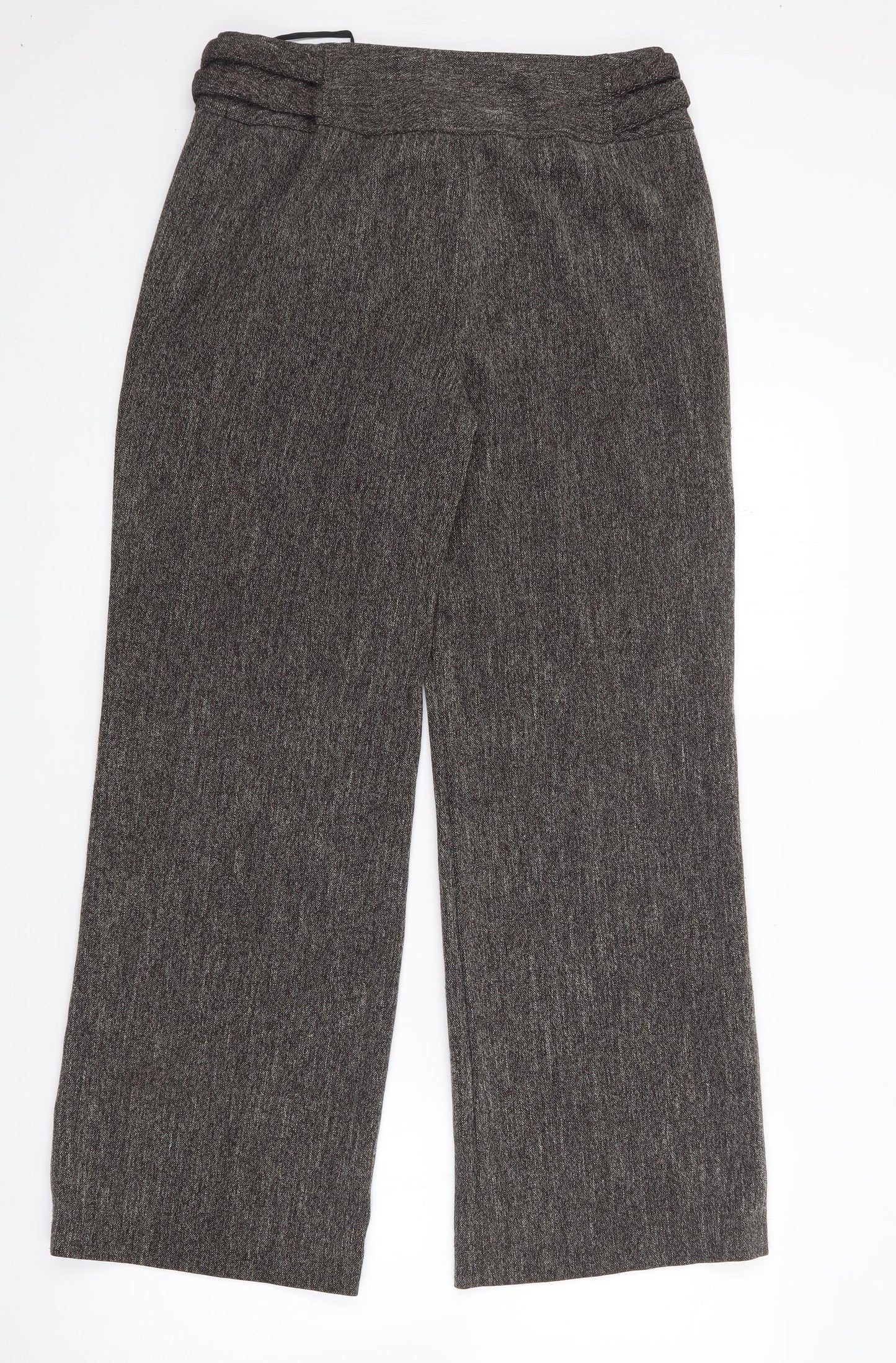 Principles Womens Brown  Polyester Trousers  Size 10 L26 in Regular Zip