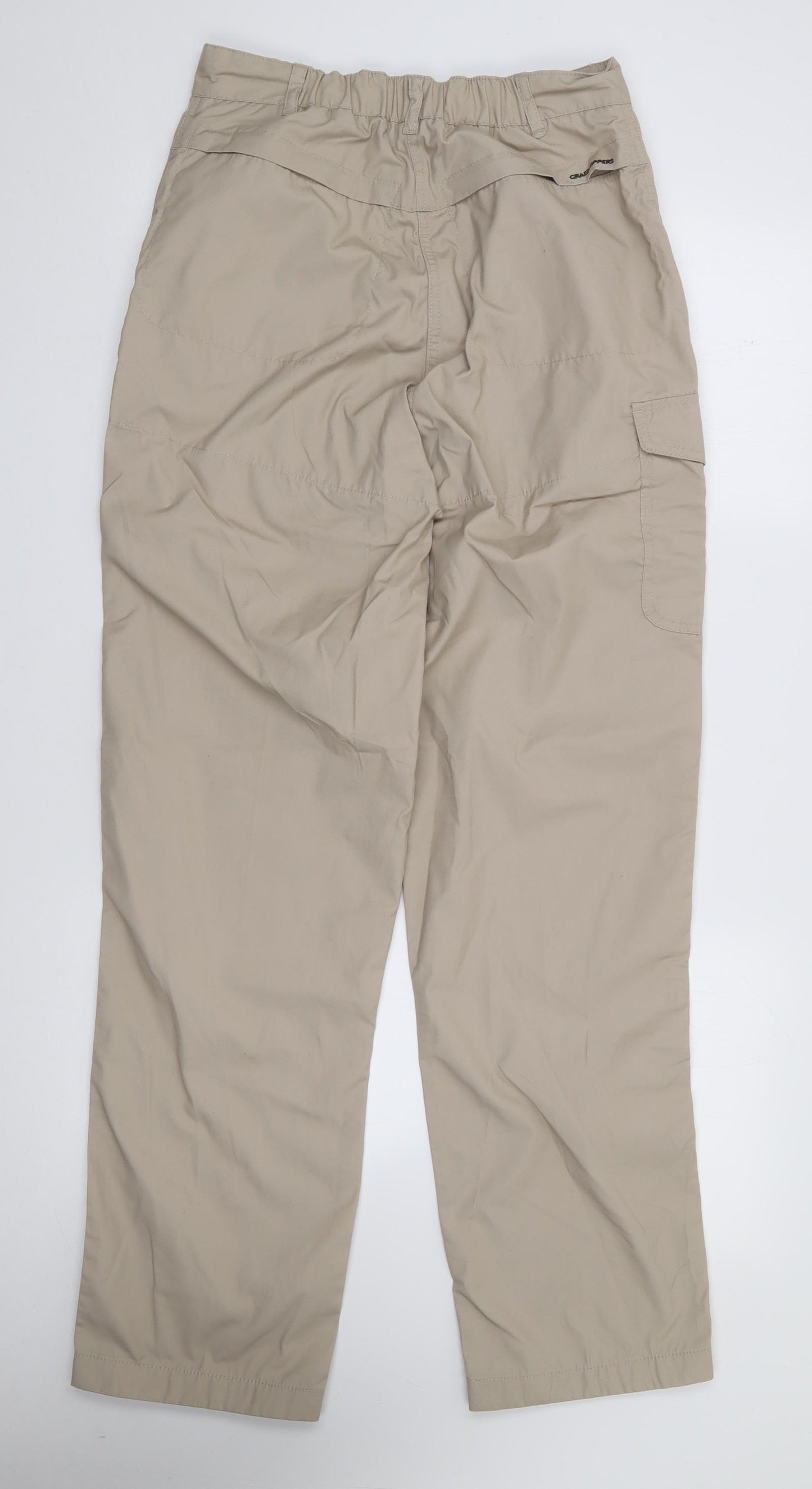 Craghoppers Womens Beige  Polyester Rain Trousers Trousers Size 10 L30 in Regular Zip
