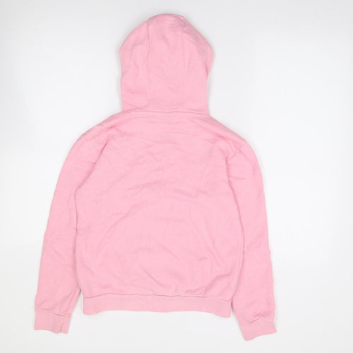 adidas Girls Pink  Cotton Pullover Hoodie Size 11-12 Years  Pullover