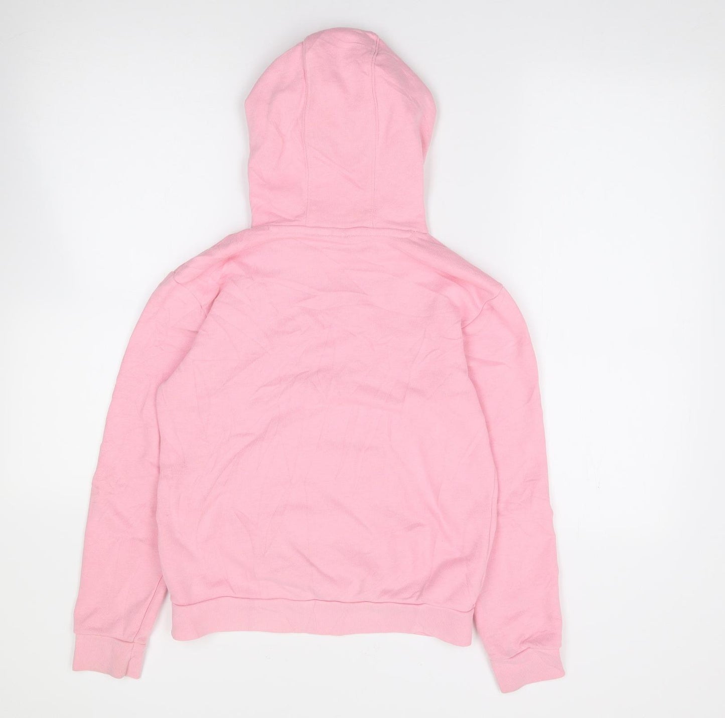 adidas Girls Pink  Cotton Pullover Hoodie Size 11-12 Years  Pullover