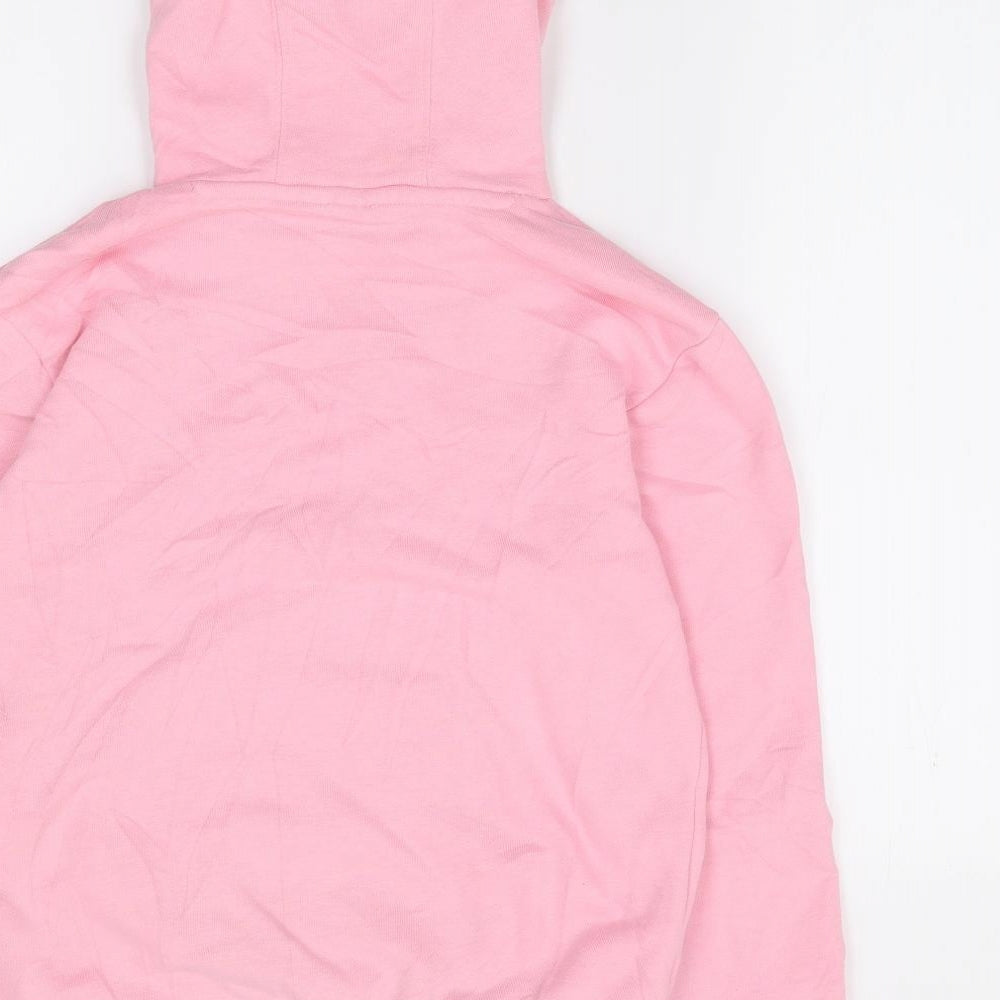 adidas Girls Pink  Cotton Pullover Hoodie Size 11-12 Years  Pullover