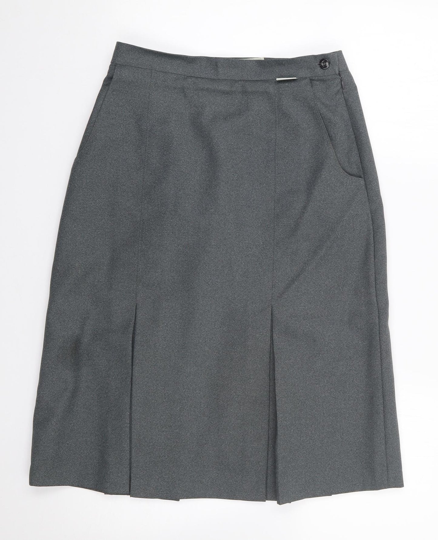Botra Womens Grey  Polyester A-Line Skirt Size 12   Zip - Bowling, Bowls