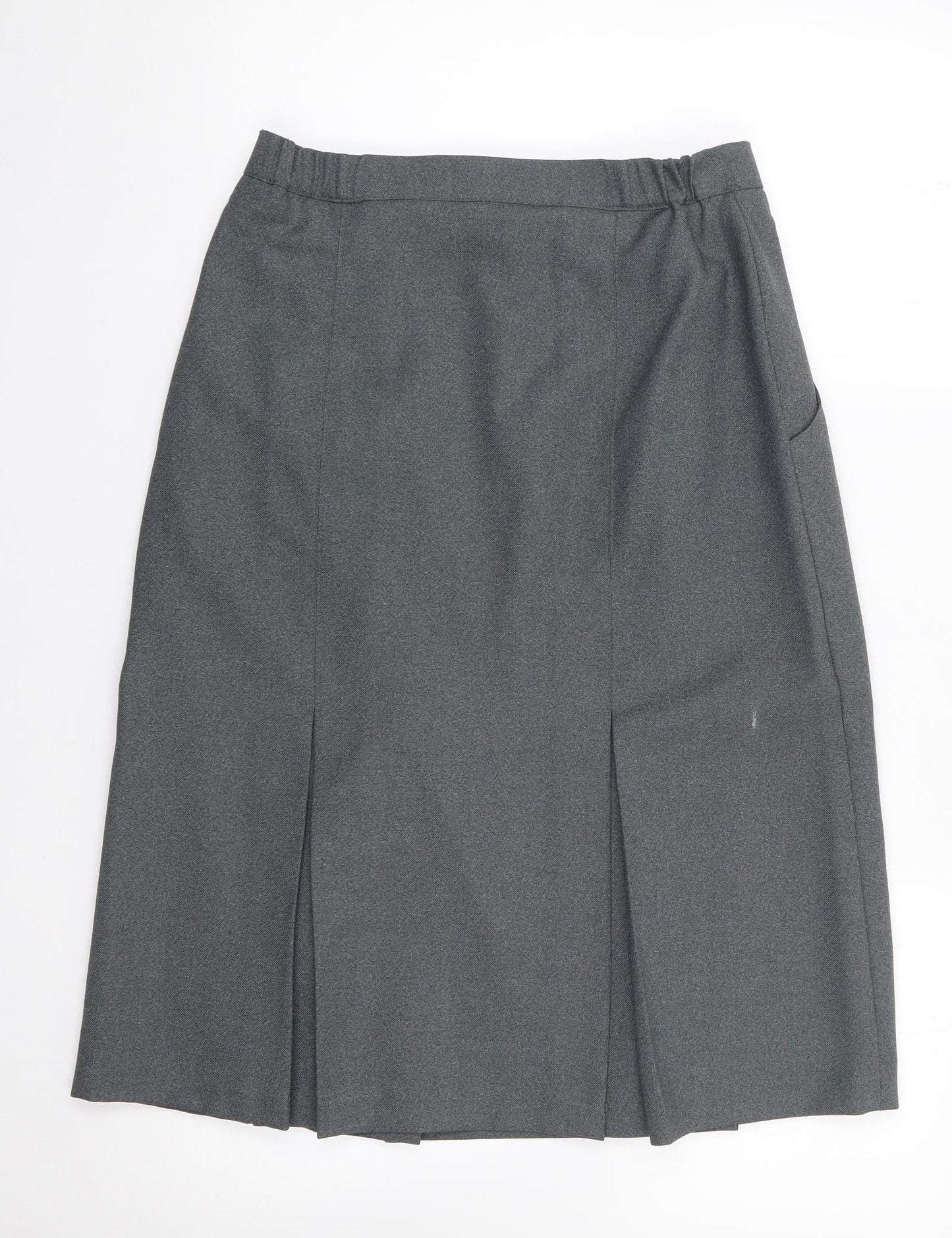Botra Womens Grey  Polyester A-Line Skirt Size 12   Zip - Bowling, Bowls