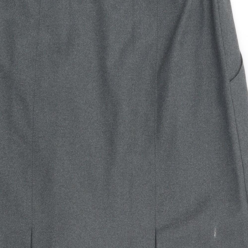 Botra Womens Grey  Polyester A-Line Skirt Size 12   Zip - Bowling, Bowls