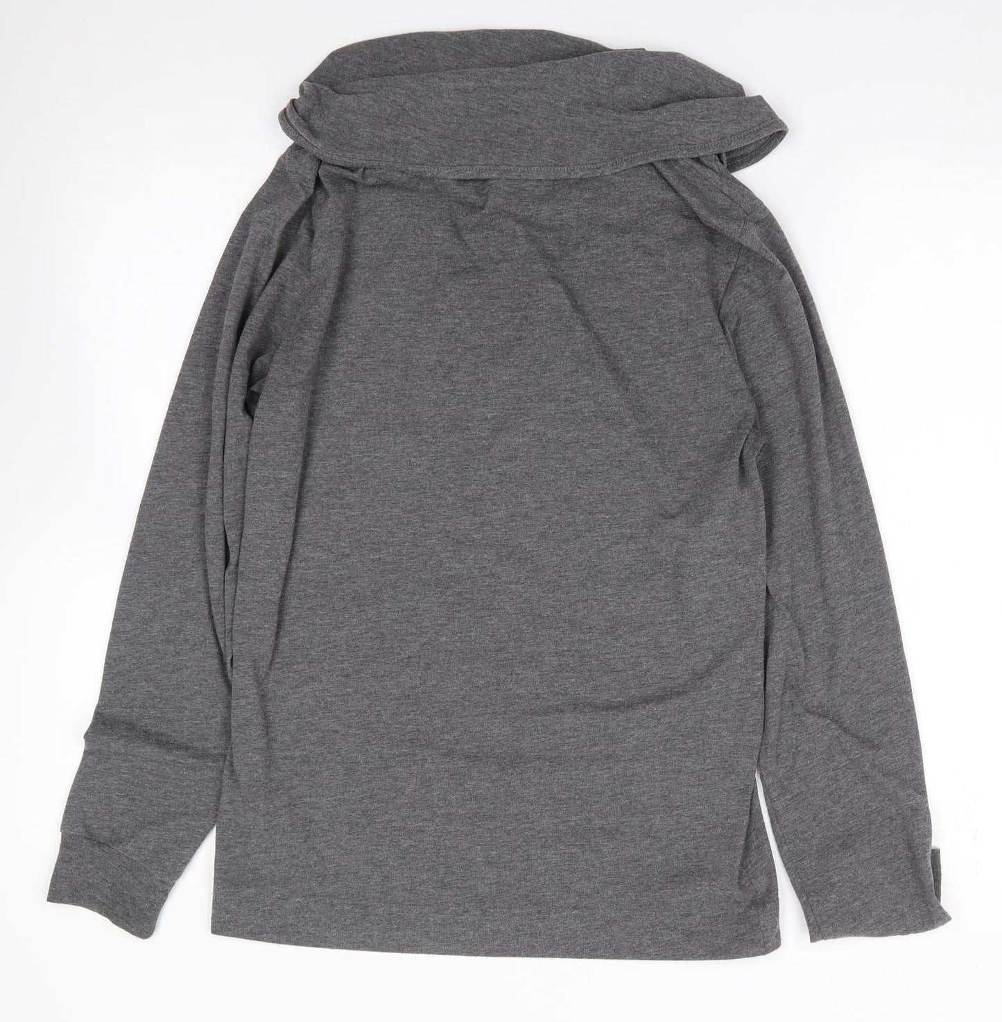 New Look Womens Grey Roll Neck  Polyester Pullover Jumper Size S