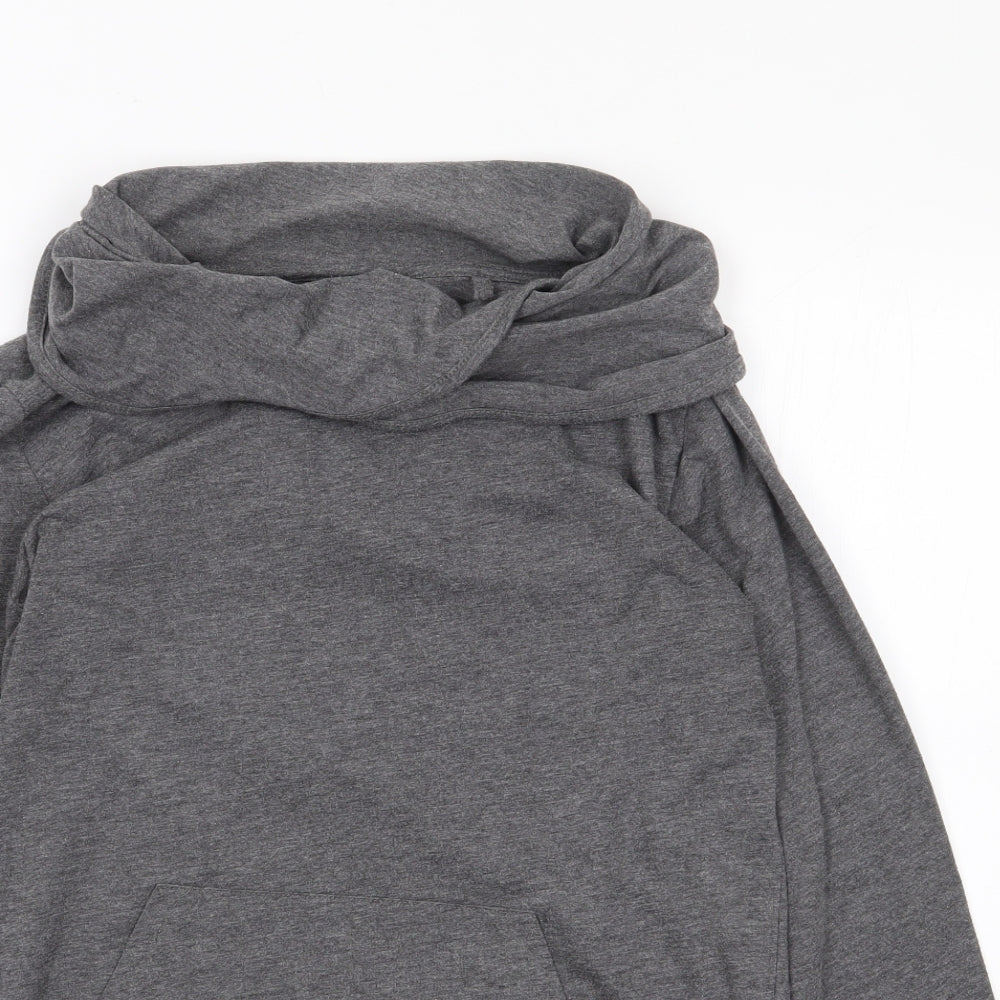 New Look Womens Grey Roll Neck  Polyester Pullover Jumper Size S