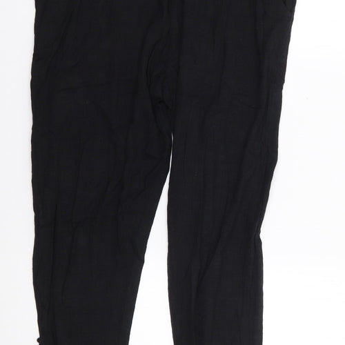 Preworn Womens Black  Polyester Trousers  Size XL L25 in Regular