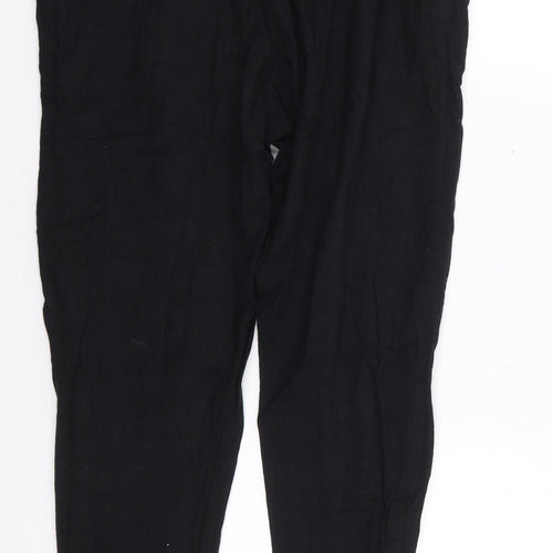 Preworn Womens Black  Polyester Trousers  Size XL L25 in Regular