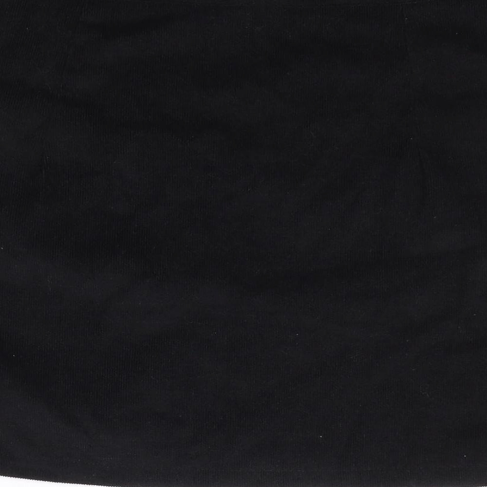 SheIn Womens Black  Polyester Mini Skirt Size L   Zip