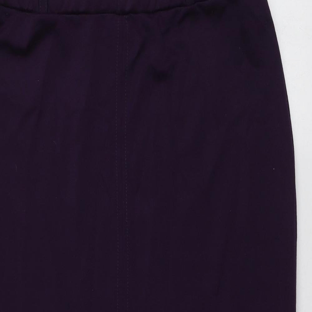 Atmosphere Womens Purple  Polyester A-Line Skirt Size 12