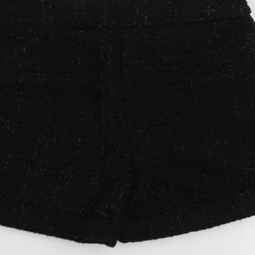 F&F Girls Black  Polyester Cut-Off Shorts Size 8-9 Years  Regular