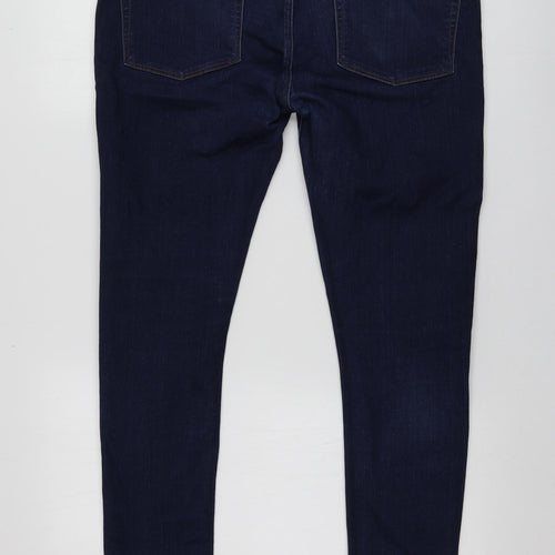 ASOS Mens Blue  Cotton Skinny Jeans Size 36 L28 in Regular