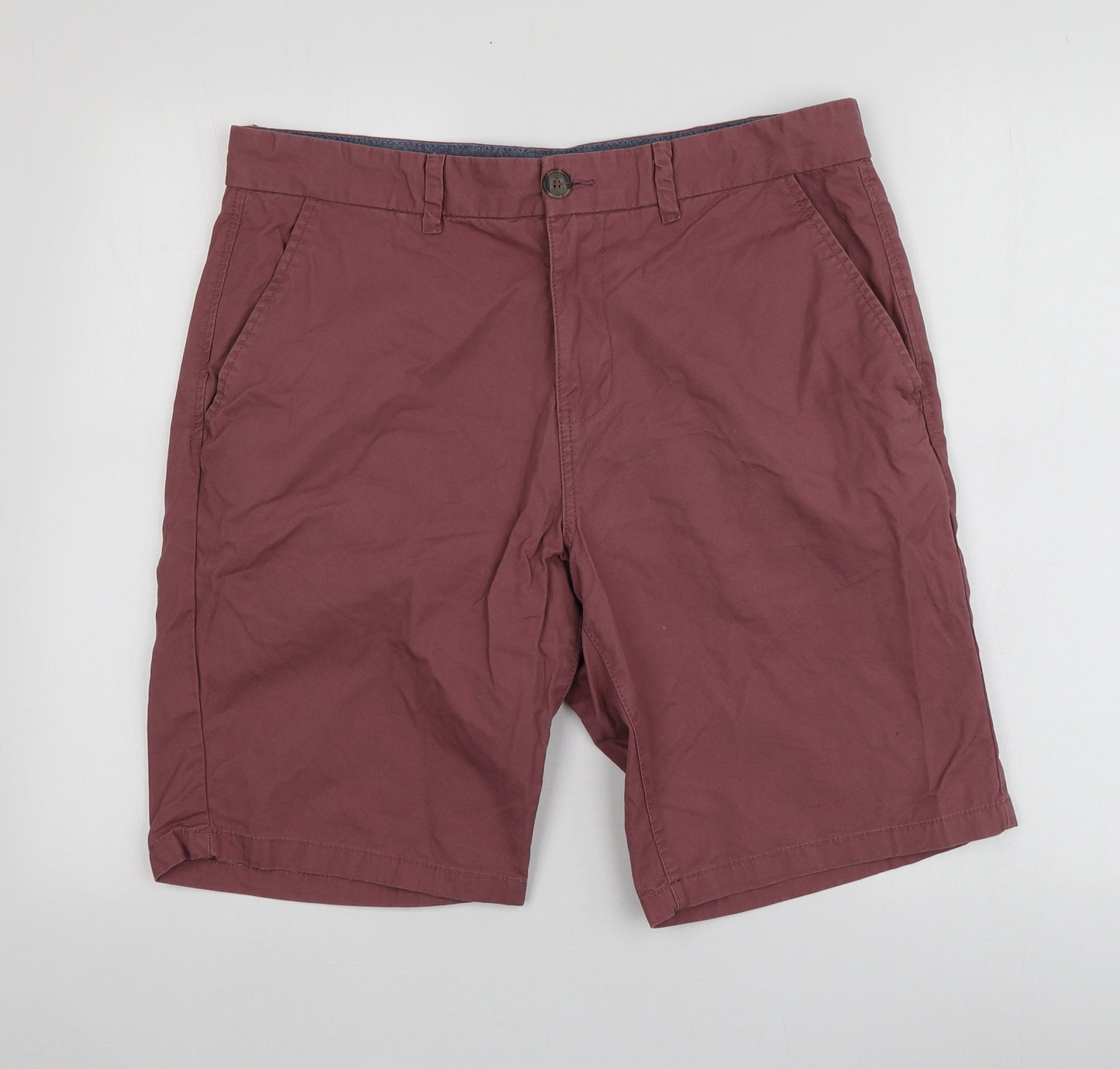 F&F Mens Purple  Cotton Chino Shorts Size 36  Regular